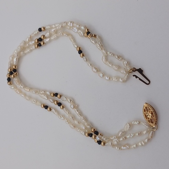 World Pearl Company 14K Rice Pearl Beaded Multistrand Bracelet - Picture 3 of 7